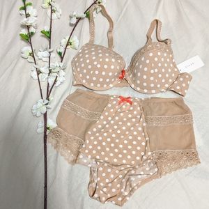 Blush - Polkadot Pin-up Set